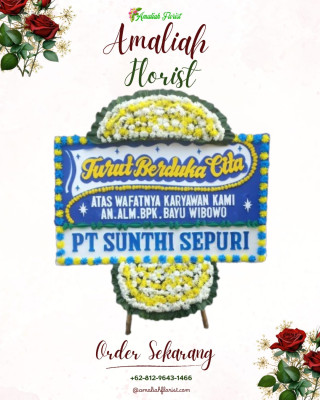 Papan Bunga Duka di Terbah
